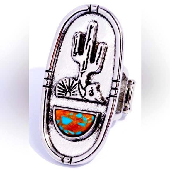 Paparazzi Jewelry - 🔥🌵🔥 UNUSUAL❗️ PAPARAZZI “SOUTHWESTERN SKETCH” BROWN RING❗️🌵